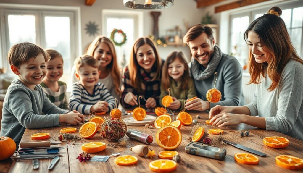 DIY decor with family and kids