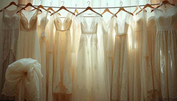 authentic 1970s wedding dress