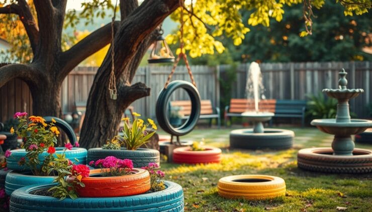 backyard diy tire projects