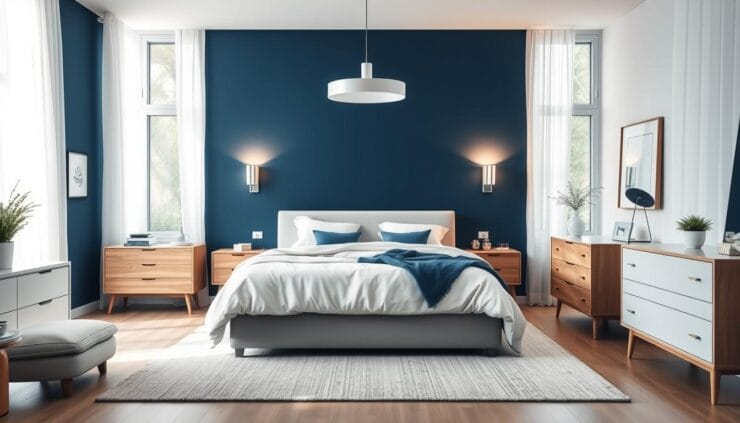 blue bedroom