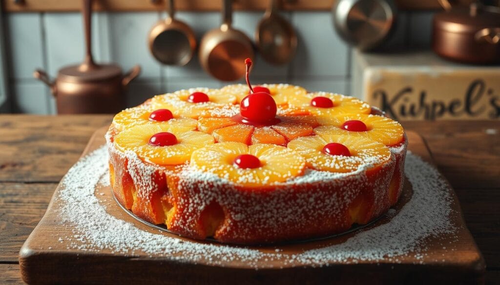 decorating pineapple cake