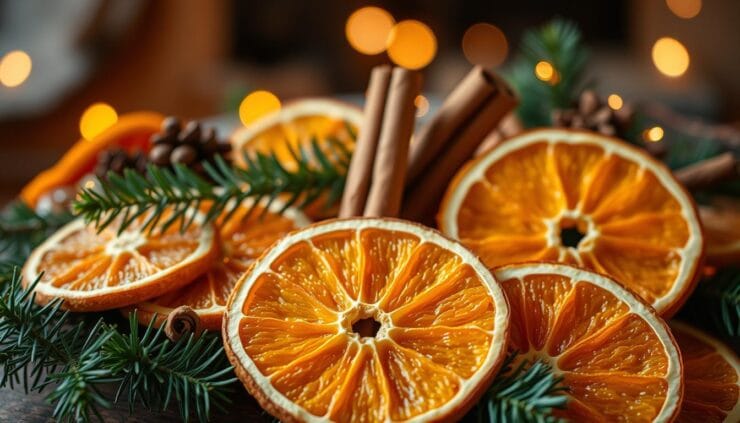 dried orange christmas decorations