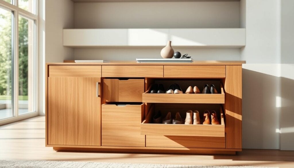 hidden shoe storage