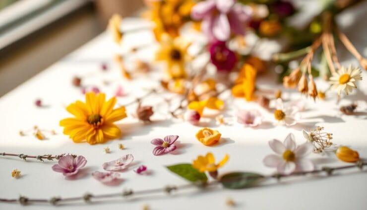 how to make pressed flower art