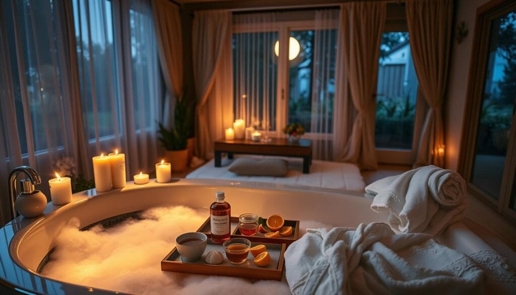 spa night at home